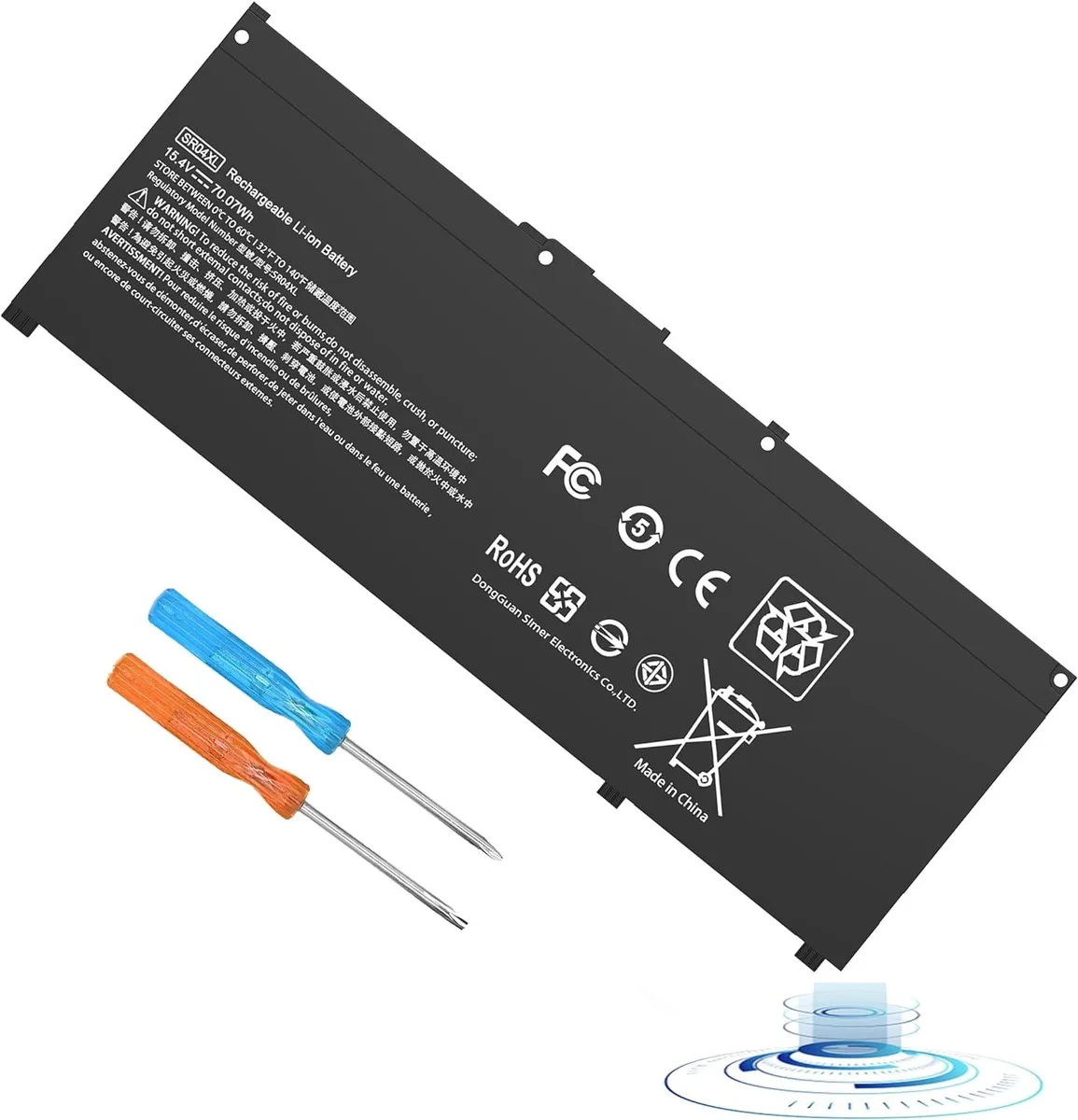 NShi NShi SR04XL 15.4V 70.07WH 4550mAh 4-cell laptop battery — product photo