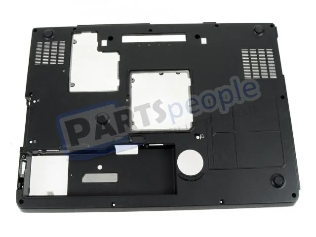 Grey plastic laptop bottom base with bluetooth wire, doors not included
