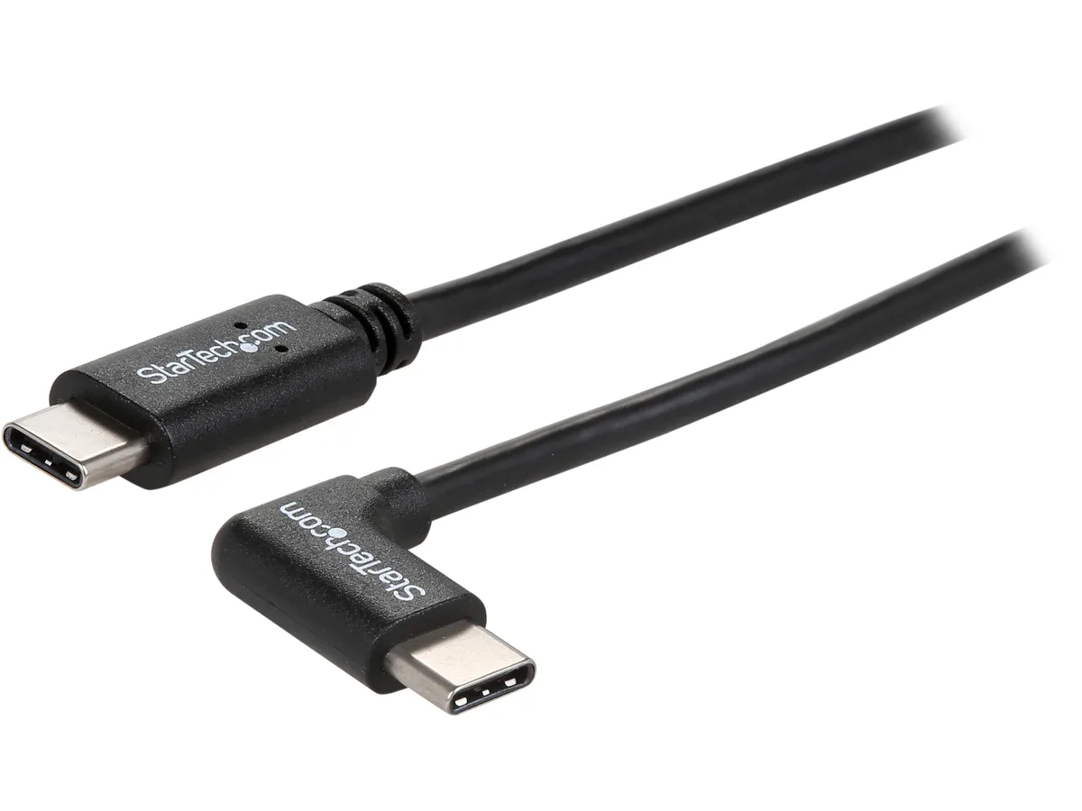 STARTECH STARTECH USB2CC1MR USB 2.0 C to C cable 1m 90° right angle — product photo