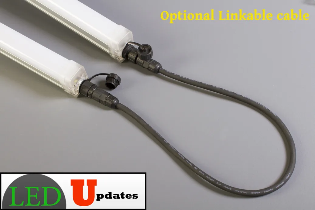 LED Updates LED Updates 2pcs 4ft Waterproof LED Tube Light Kit 30w 3000 Lumen 6000k — product photo