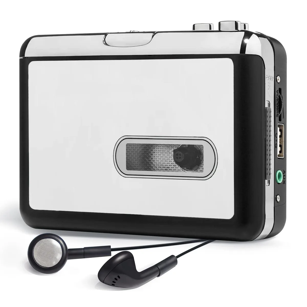  136-RS-GCP231WH001-US Cassette Player Black — product photo