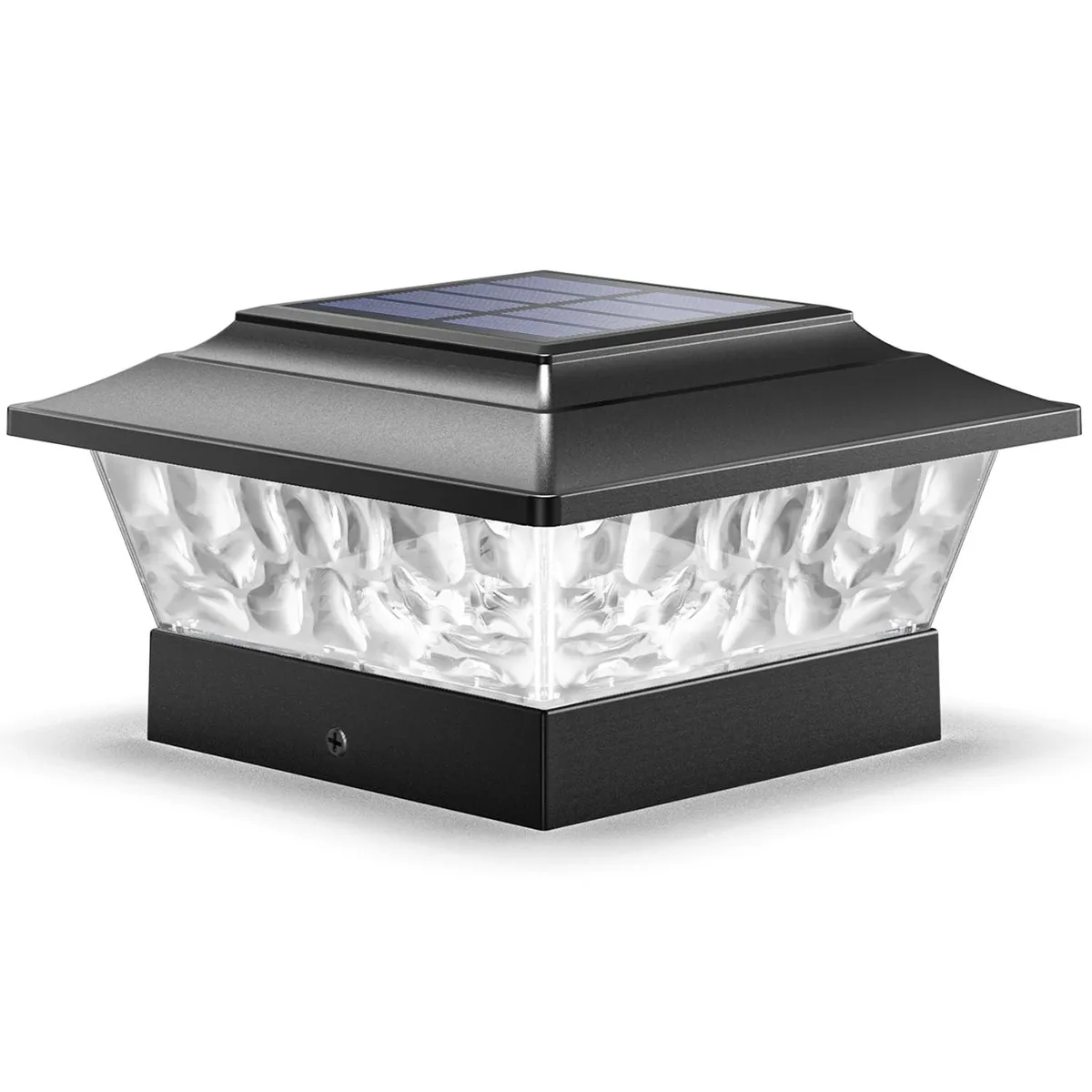  SIEDiNLAR SD121B-1PK 12 LED Solar Post Light Black — product photo