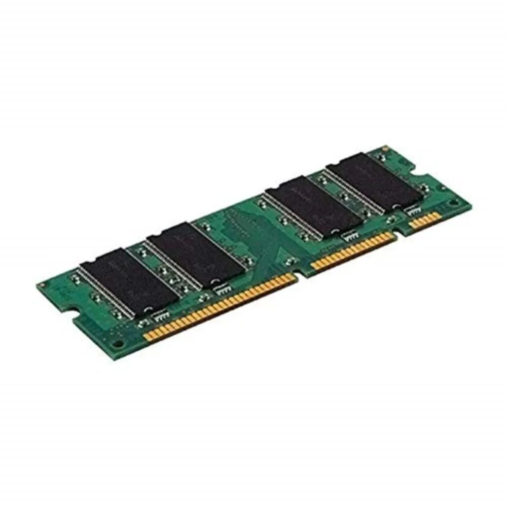 Small green Lexmark flash memory card, rectangular circuit board with gold contacts