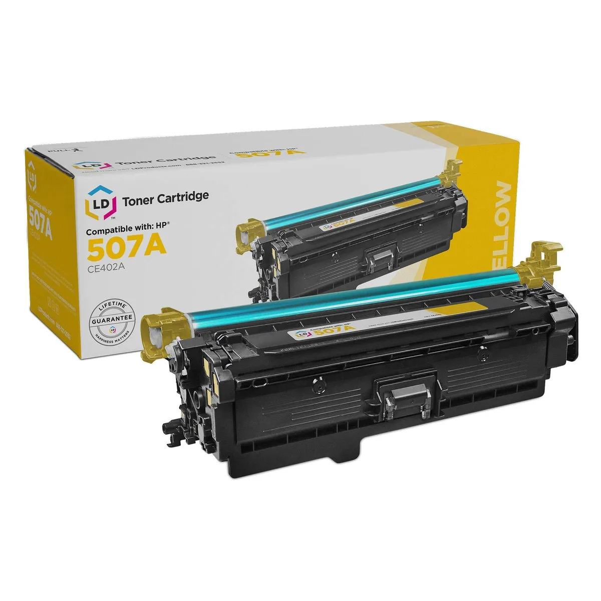 LD Products LD Products CE402A 507A Yellow Toner Cartridge Standard Yield 6000 Pages — product photo