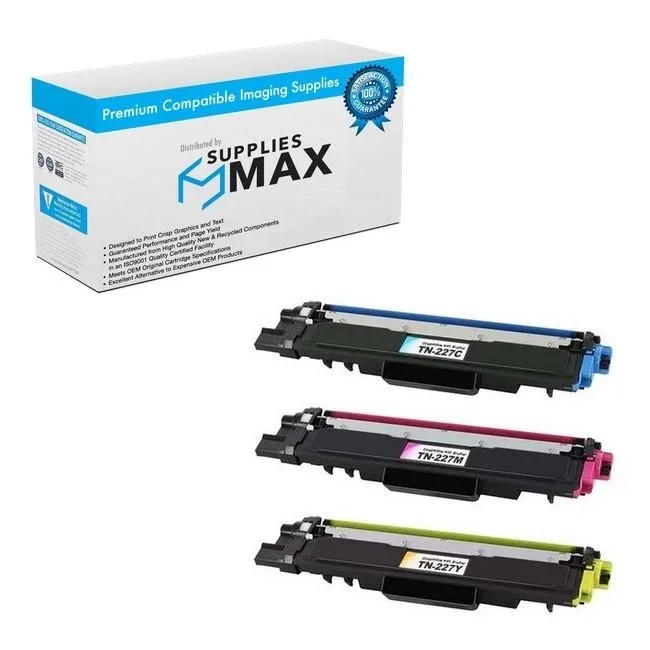 SuppliesMax SuppliesMax TN-227CMY Toner Cartridge Combo Pack (C/M/Y) 2300 pages — product photo