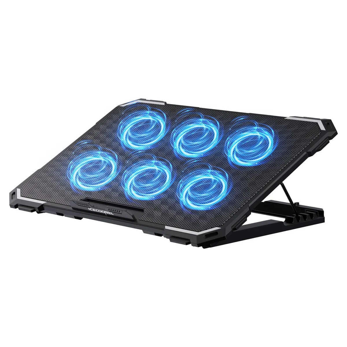 ICE COOREL CO-K21 Blue laptop cooling pad 6 fans 17 inch — product photo