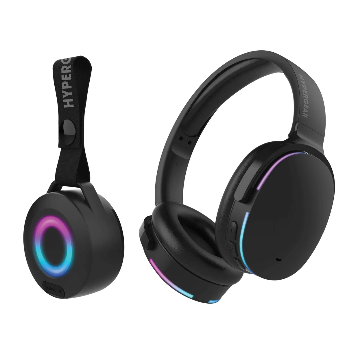 HyperGear HyperGear Audio Essentials Headphones &amp; 5W Speaker Duo Black — product photo
