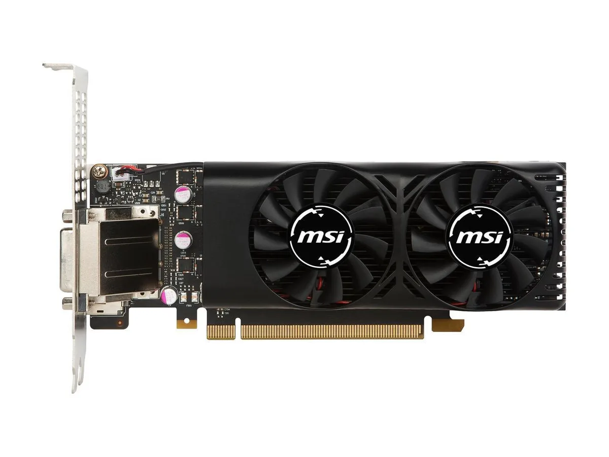 MSI MSI GeForce GTX 1050 2GT LP 2GB GDDR5 graphics card — product photo