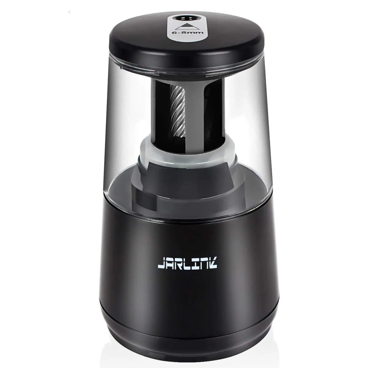  JARLINK 43180 Electric Pencil Sharpener Helical Blade Auto Stop Black — product photo
