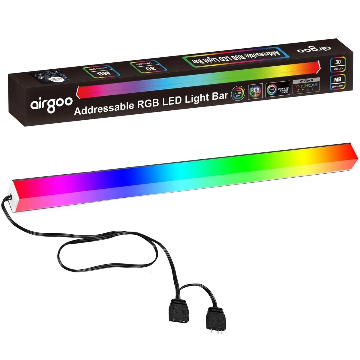 Airgoo Airgoo AG-NEON-DLS30-1 30 cm ARGB LED Light Bar 5V 3-Pin — product photo