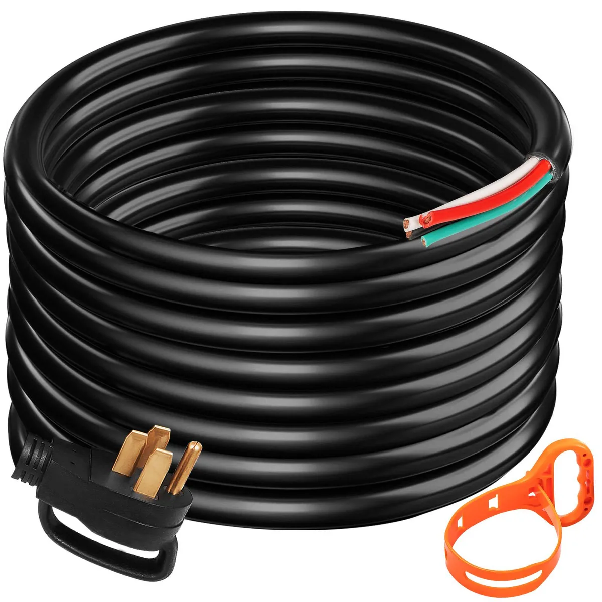 VEVOR VEVOR 40' 50A RV Generator Power Extension Cord 6/3+8/1 AWG NEMA 14-50P to Bare Wire — product photo