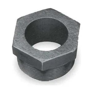 White polypropylene drum bung adapter for 55 gal containers