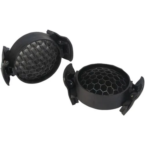 Black cylindrical sunshade with honeycomb baffle for 42mm binoculars