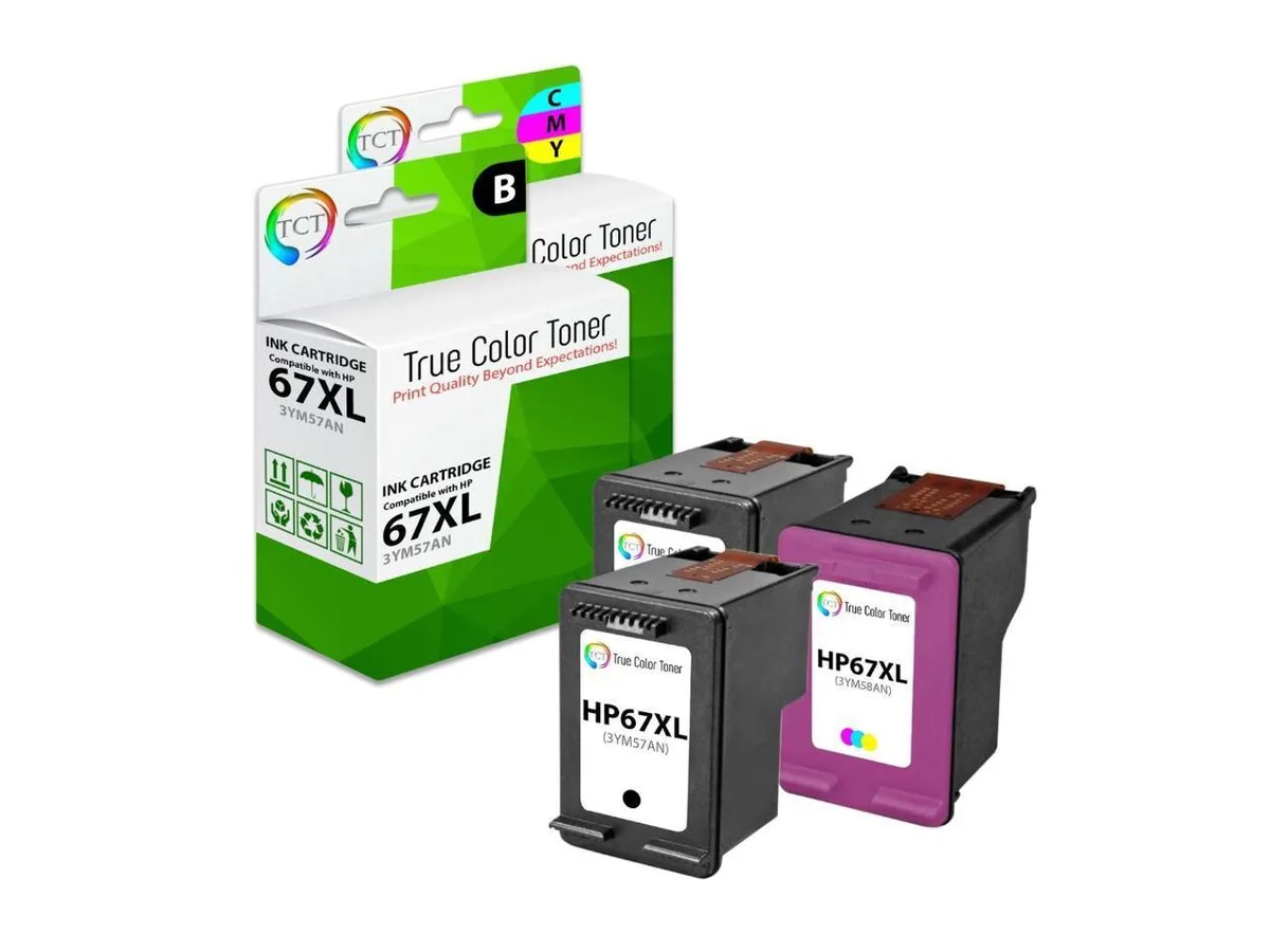 V4ink V4ink 67XL 3 Pack Ink Cartridges (2 BK, 1 CL) — product photo