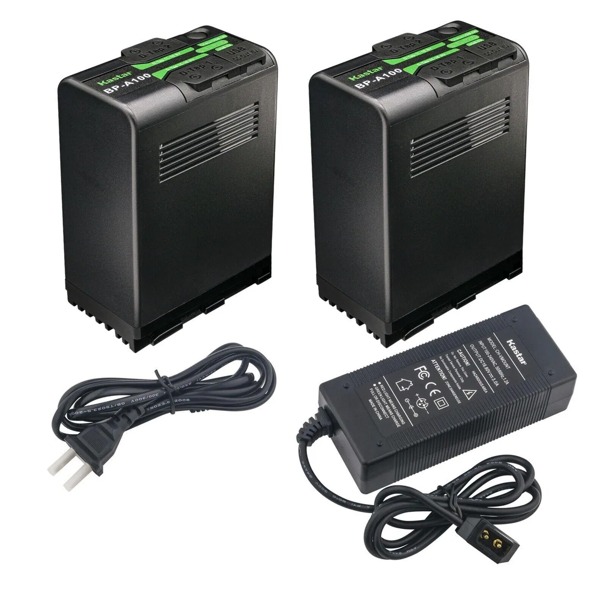 Kastar Kastar BP-A100 2 Pack and D-Tap Rapid Charger — product photo