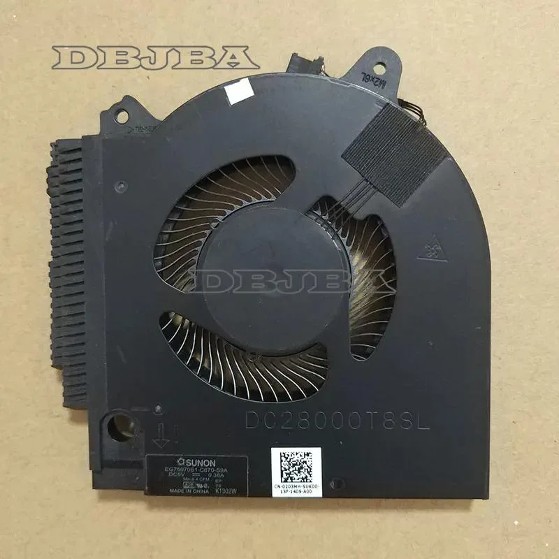 DBTLAP DBTLAP Laptop Cooling Fan EG75070S1-C670-S9A DC28000T8SL CN-0203MH 5V 0.38A — product photo