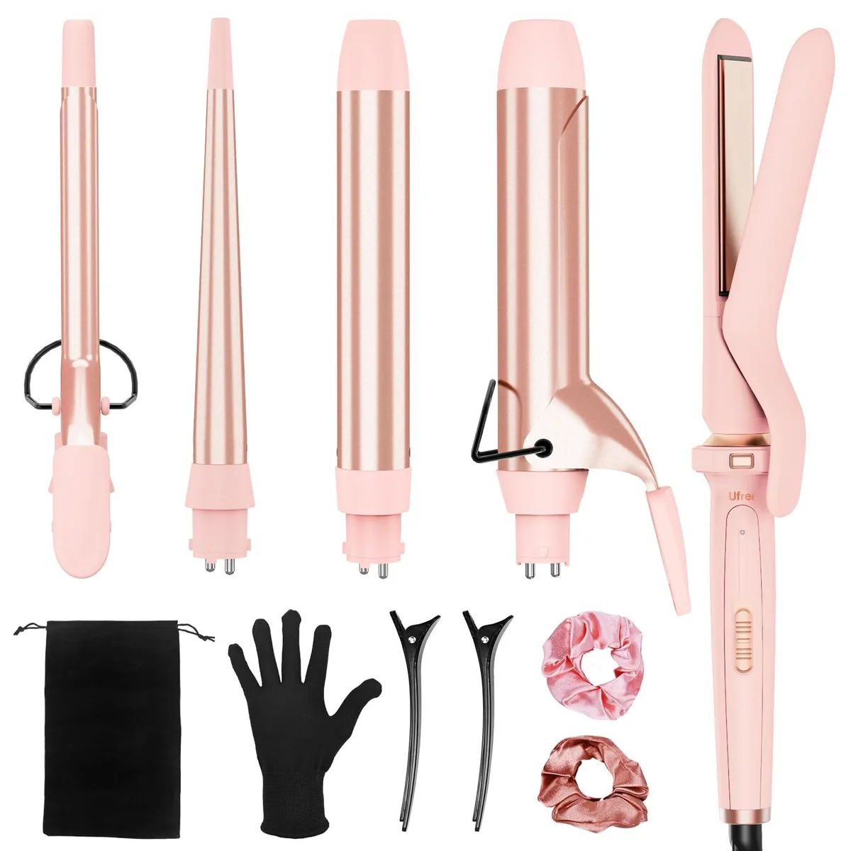  Curling Iron Set .35-.71, .5, 1, 1.5 Inch Barrels — product photo