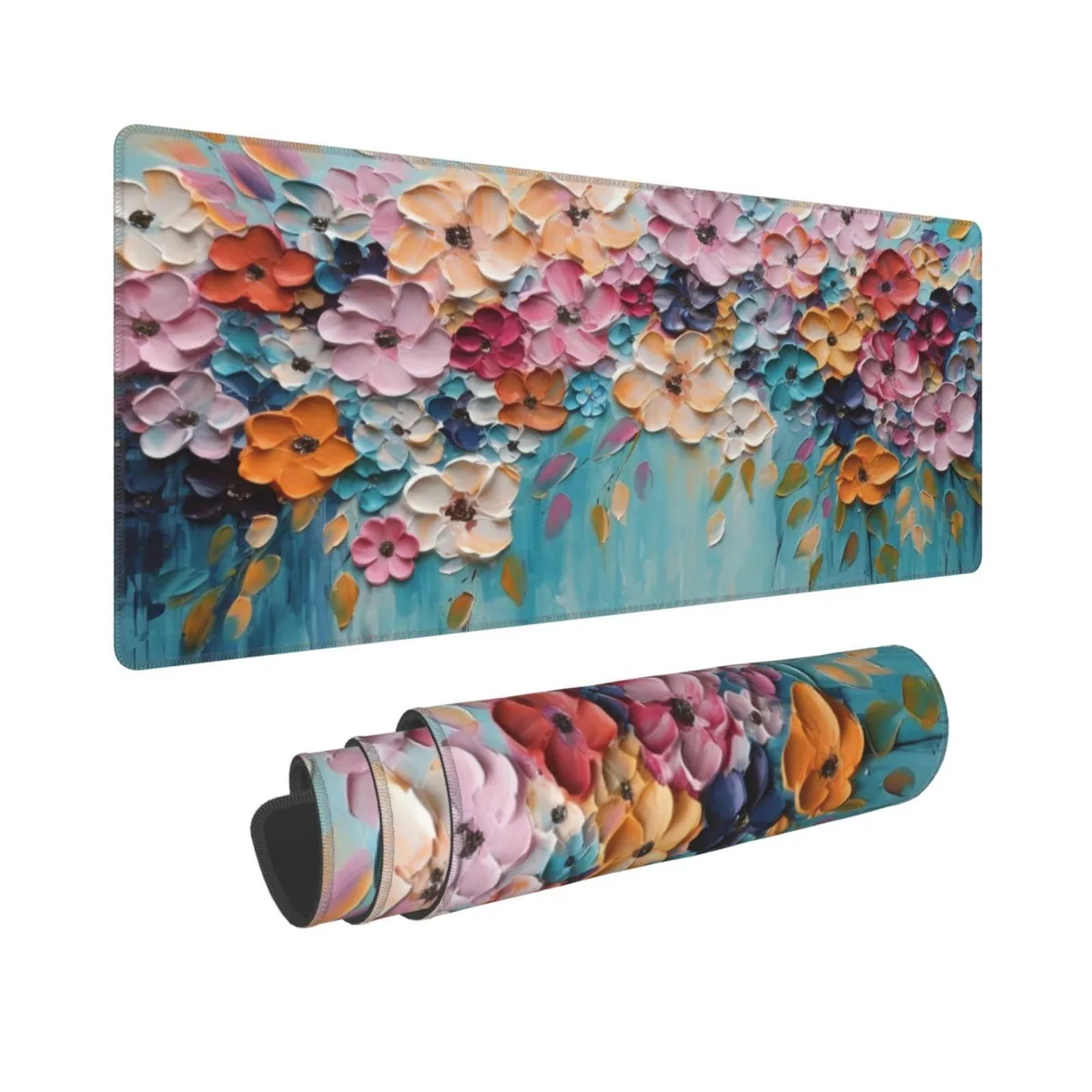 FJSXYDW FJSXYDW0505 mouse pad 31.5x11.8in Floral Oil Art — product photo