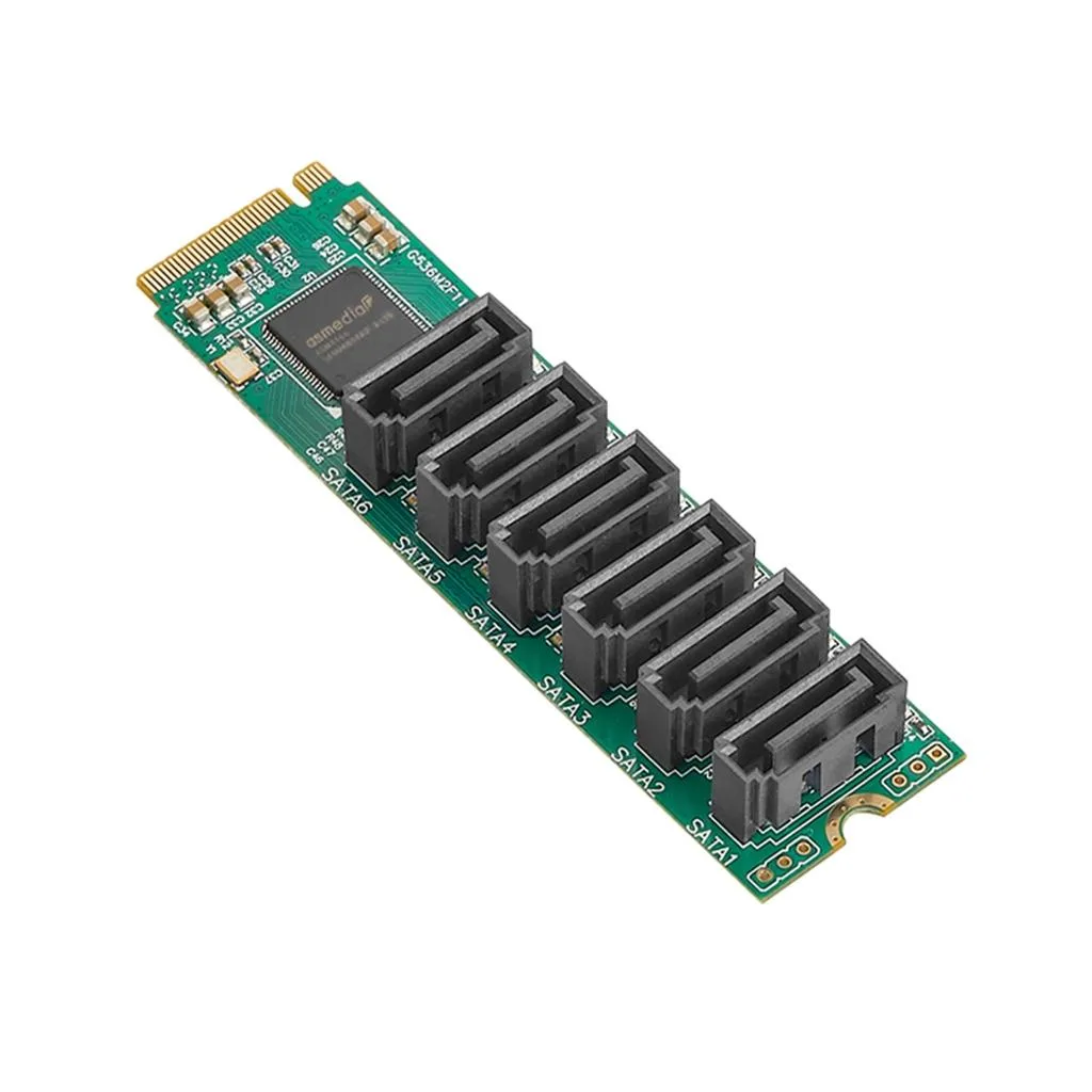 Yoetaun Yoetaun IO-M2F1166-6I 6-Port M.2 Sata NVME Expansion Card — product photo