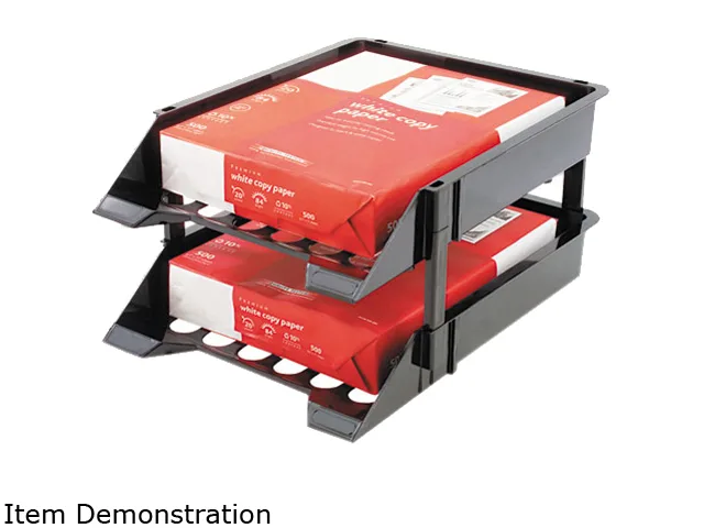 deflect-o deflect-o 63304 Super Tray Two Tier Countertop Tray Set Black office furniture — product photo