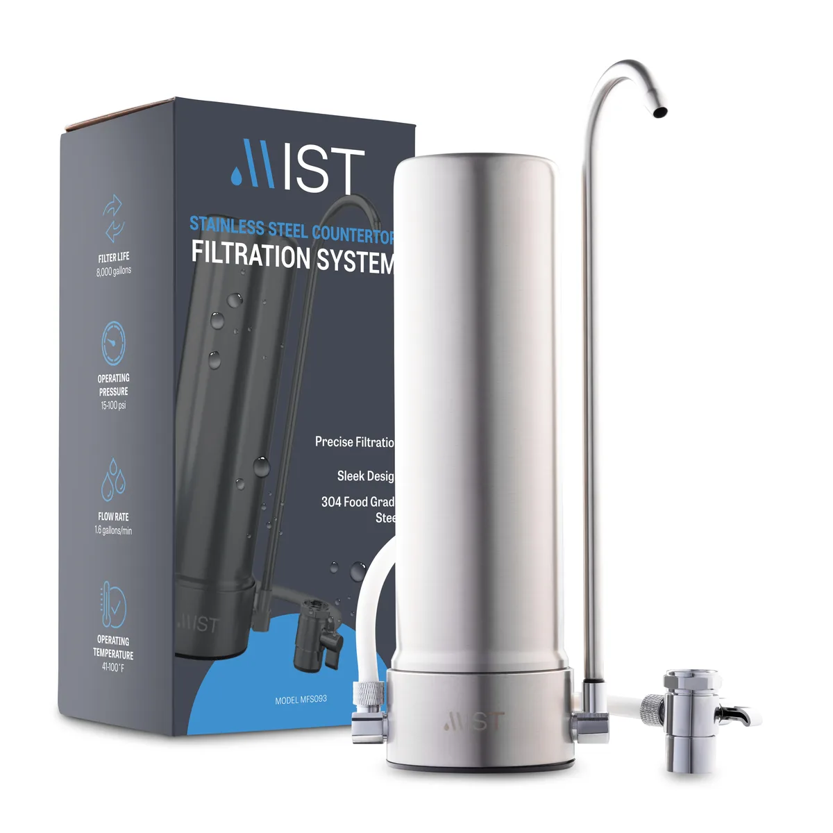 Mist Mist Countertop Stainless Steel Water Filtration 8000 Gallon — product photo