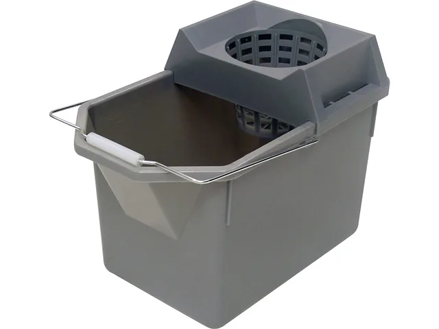 Rubbermaid Commercial Rubbermaid Commercial FG619400STL 15 qt Steel Gray cleaning pail strainer — product photo