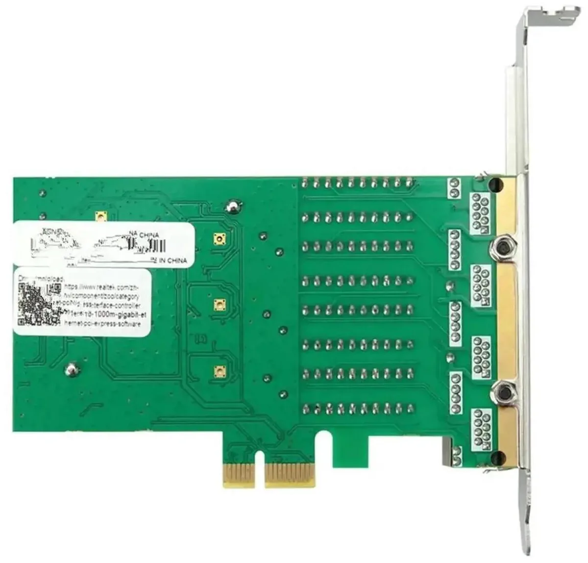 SMUGDESK SMUGDESK Quad-Port Gigabit PCIe x1 NIC RTL8111H 4×RJ45 — product photo