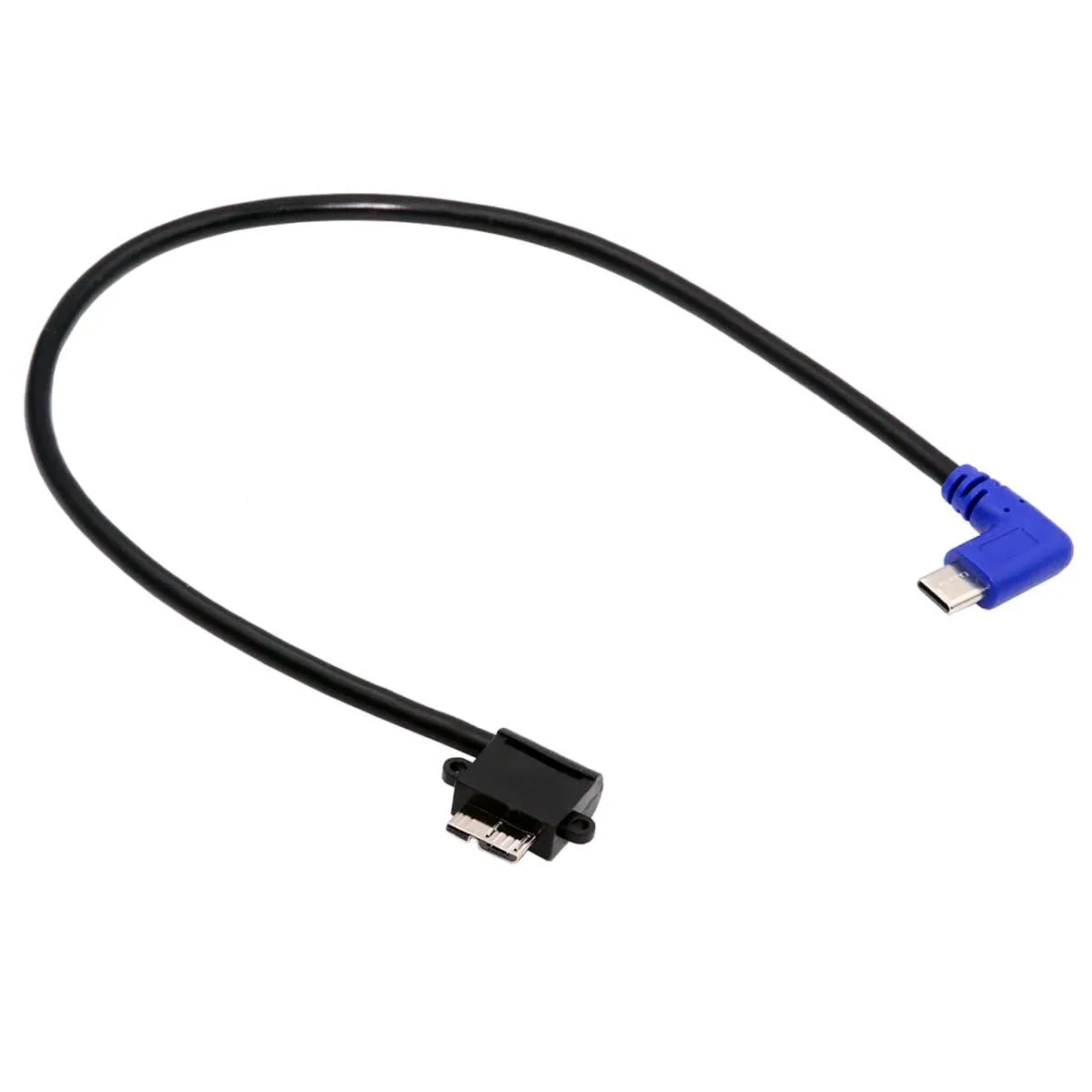 Fervit Fervit USB-C to Micro USB 3.0 90° Right Angled Cable 30cm — product photo