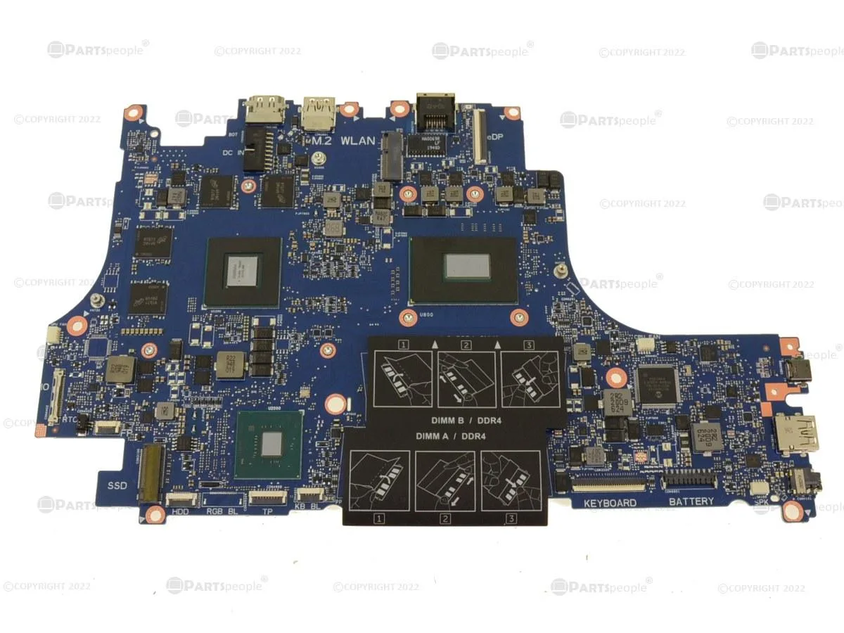 DELL DELL G5 5590 Motherboard Core i5-8300H 2.3GHz GTX 1050 Ti WR2WR — product photo