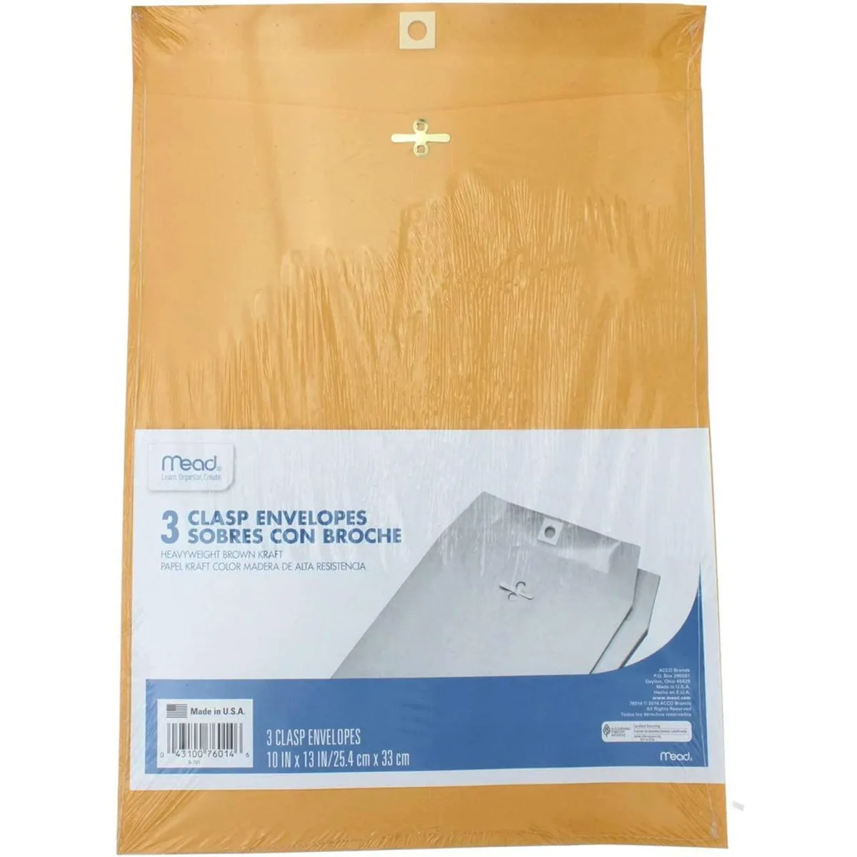  Mead 76014 Kraft Clasp Envelope 10x13 #97 — product photo