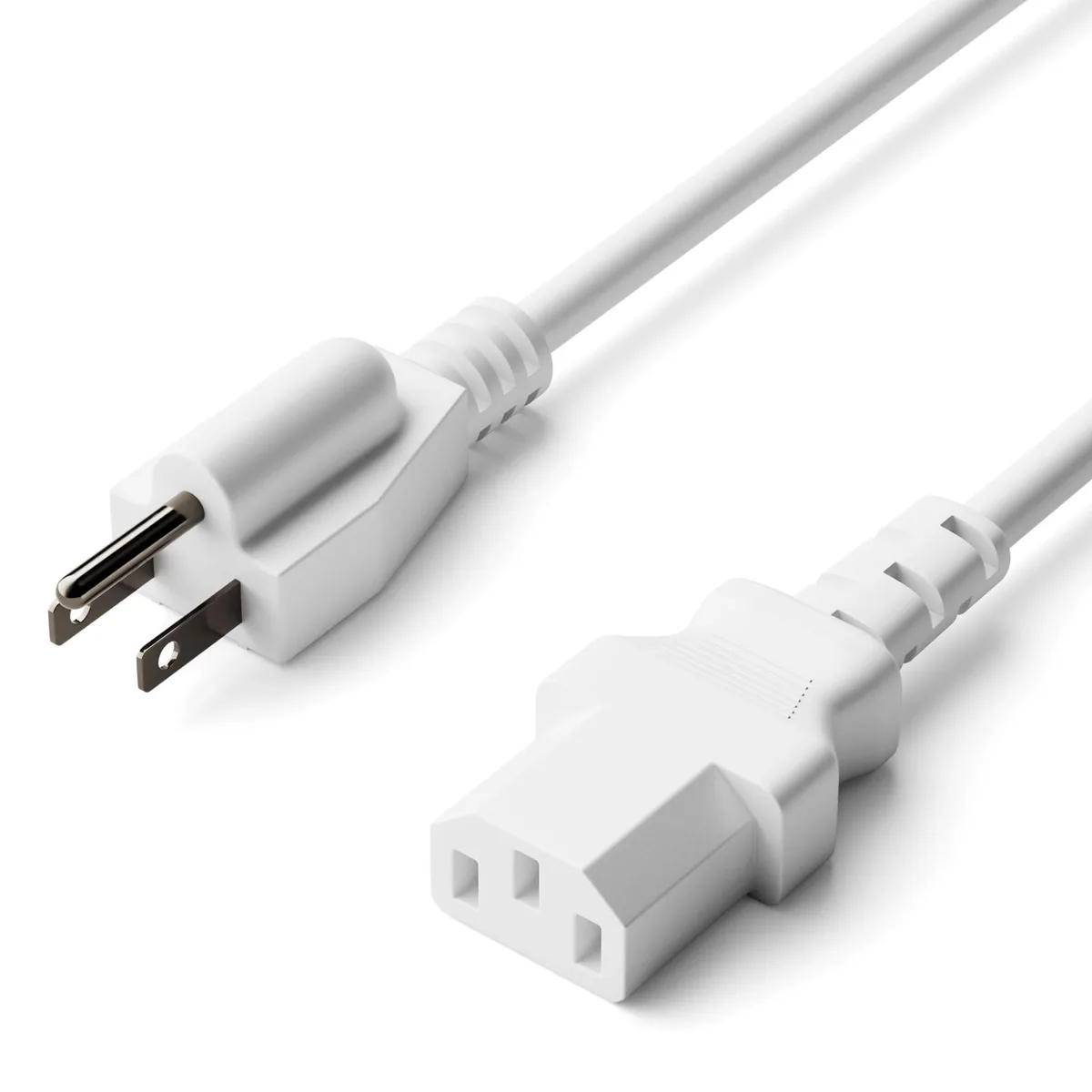 THE CIMPLE CO CMP-PWR-COMP-WHT-15F 15 ft NEMA 5-15P to C13 computer power cord White — product photo