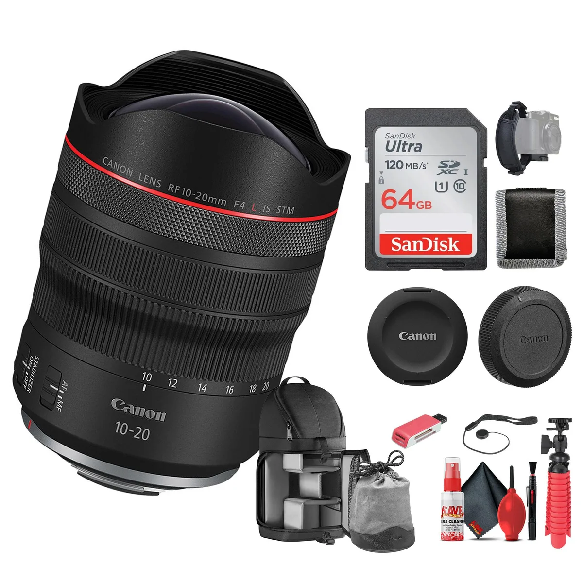 Canon Canon RF 10-20mm f/4 L IS STM Lens Bundle — product photo