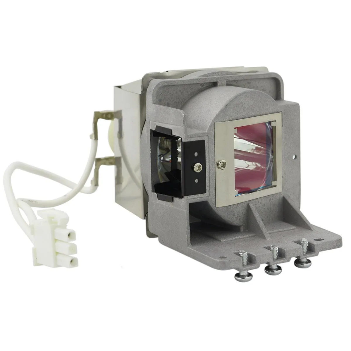 InFocus IN2124A projector lamp in white plastic housing