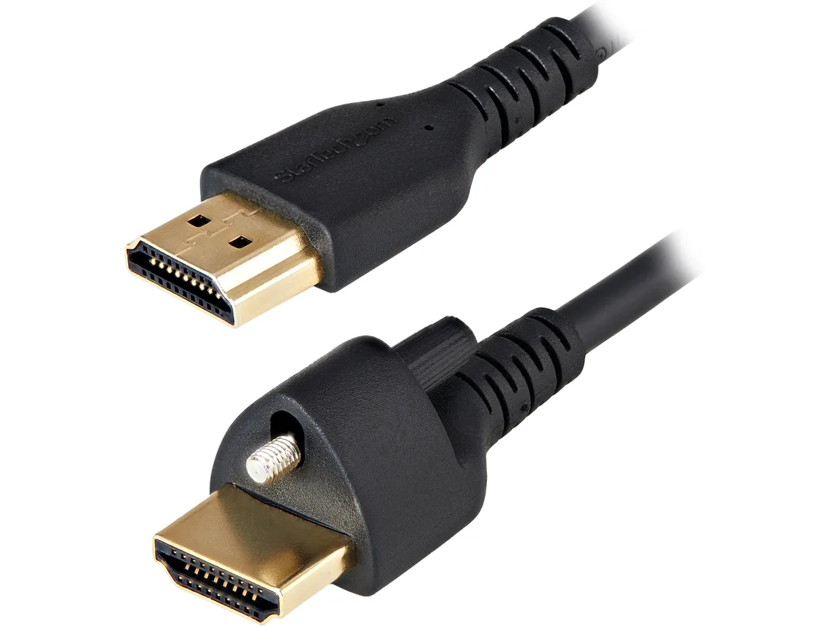 STARTECH STARTECH HDMM1MLS 1m HDMI 2.0 cable with locking screw 4K 60Hz — product photo