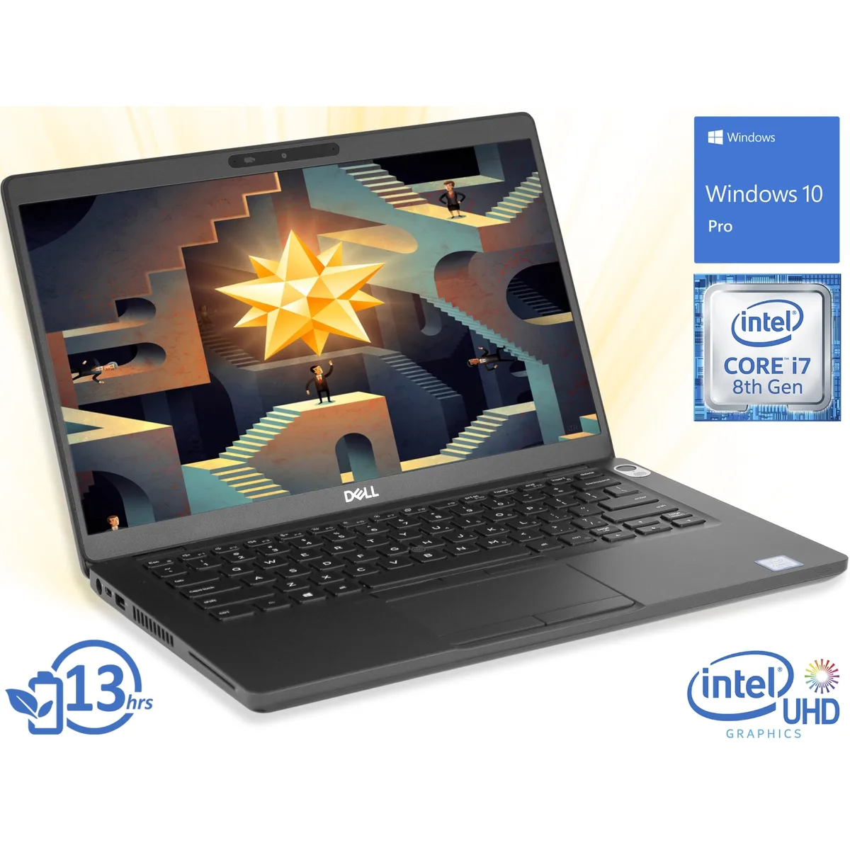 DELL DELL 5400 laptop i7-8665U 8GB 256GB NVMe 14" FHD Touch Windows 10 Pro — product photo