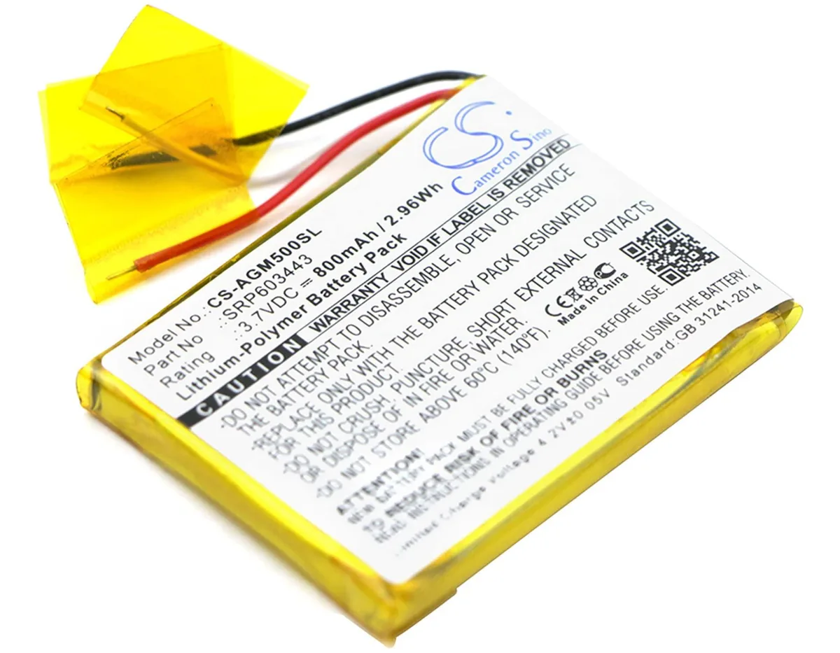  Cameron Sino Battery for Astro A50 SRP603443 800mAh 3.7V — product photo