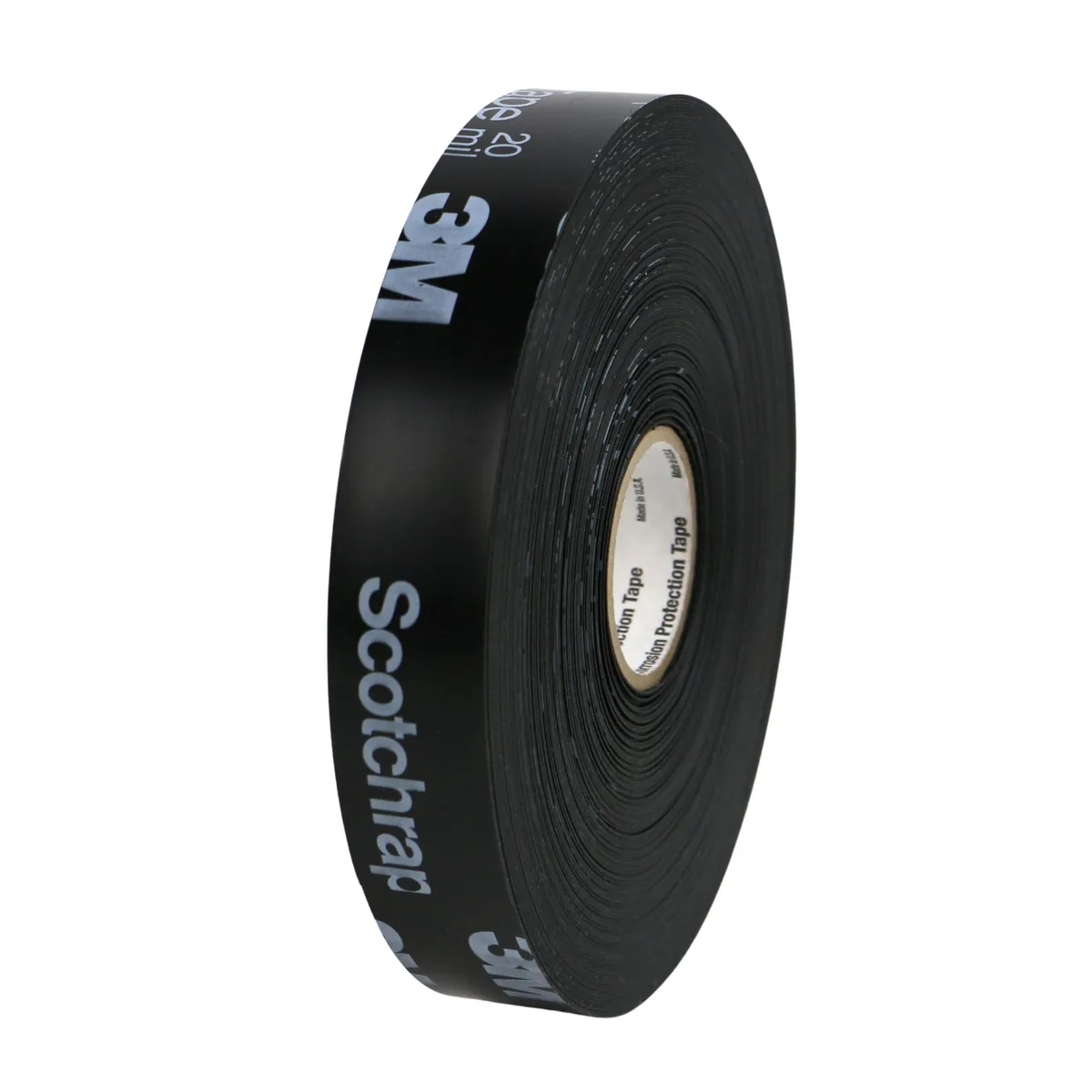 3M 3M Scotchrap 51 Printed Vinyl Tape 20 mil 4 in x 100 ft Black — product photo
