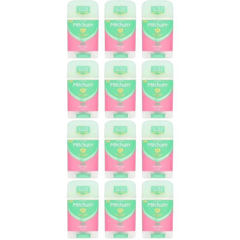 Mitchum Mitchum MITCH-DEO-12PK Deodorant Stick Powder Fresh 41 g 12-Pack Skin Care — product photo