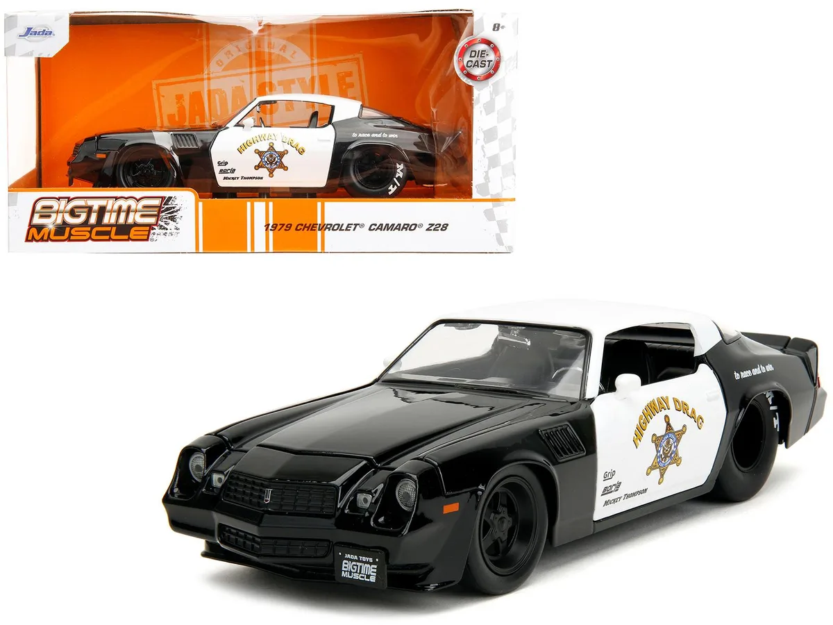 Jada Jada 1979 Chevrolet Camaro Z28 Police Highway Drag 1/24 Diecast — product photo
