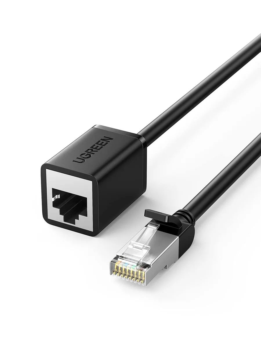 No Sew No Sew Cat6 Ethernet Extension Cable 10FT Male to Female Black 11282 — product photo