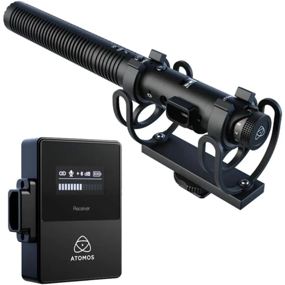 Atomos Atomos StudioSonic Supercardioid Shotgun Condenser Microphone Wired Wireless 2.4 GHz — product photo