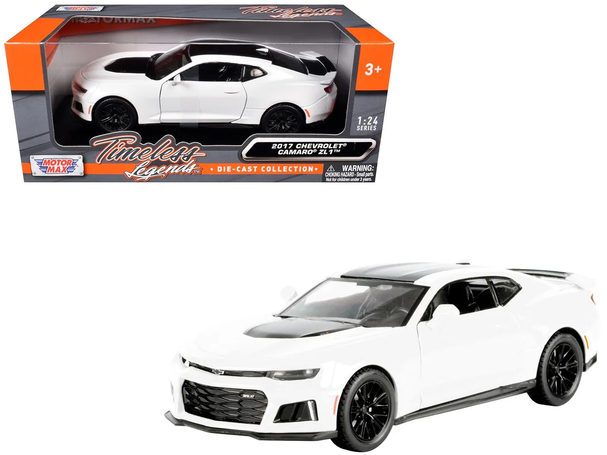 MOTORMAX MOTORMAX 2017 Chevrolet Camaro ZL1 White 1/24 Diecast Model Car — product photo