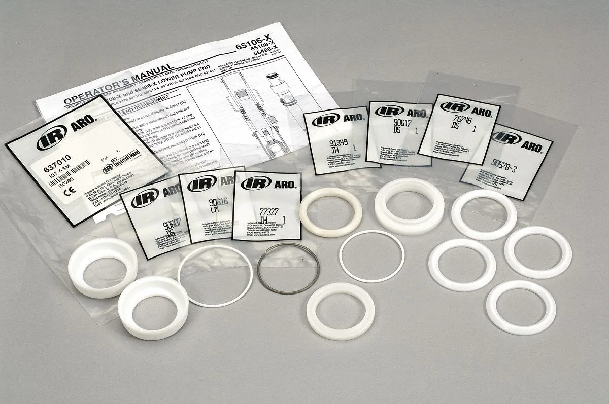 Aro Aro 637137-62-C Fluid End Repair Kit Acetal Ball 4 Check Balls 2 Diaphragms 14 O-Rings 14 Seals — product photo