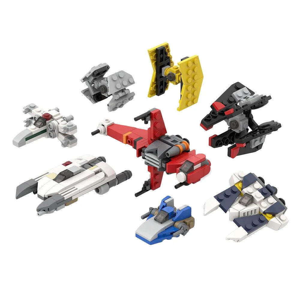ZITIANYOUBUILD ZITIANYOUBUILD 8-in-1 Rebels Ships Micro Scenes 368 Pieces MOC — product photo