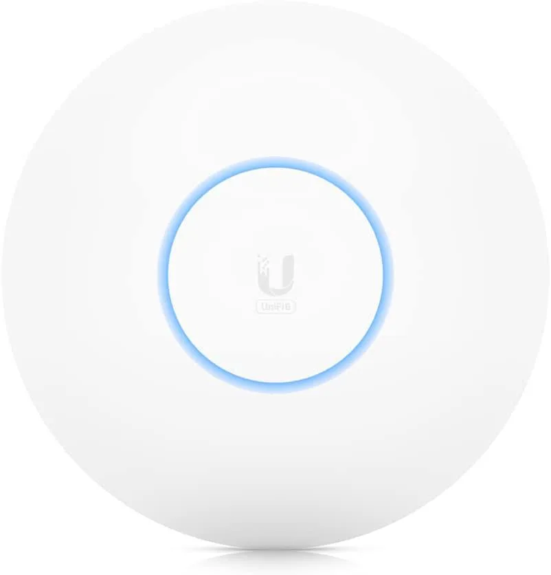 Ceiling-mount Wi-Fi 6 access point, white disc with IP54 rating