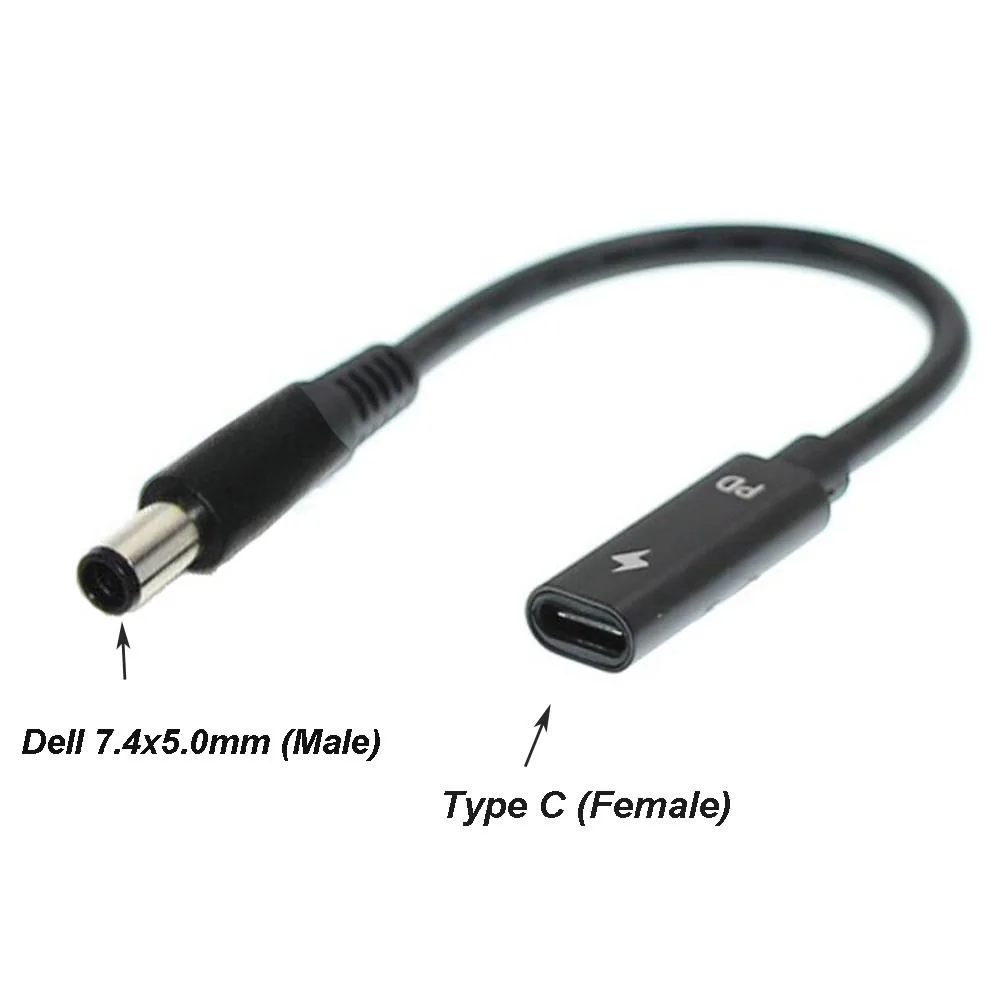 UTONDA Co., Ltd. UTONDA Co., Ltd. USB-C Female to 7.4x5.0mm DC Tip PD Converter Cable computer power adapter cord — product photo