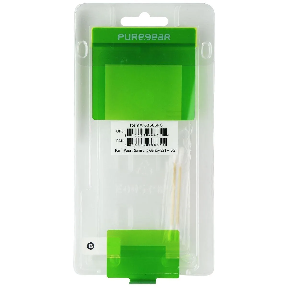 PureGear PureGear Tempered Glass Screen Protector Galaxy S21+ Clear 63606 — product photo