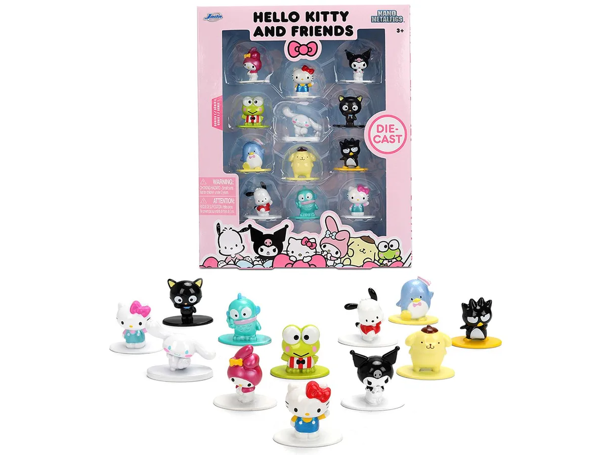 Jada Jada Hello Kitty and Friends Nano Metalfigs Set of 12 Diecast Figures — product photo