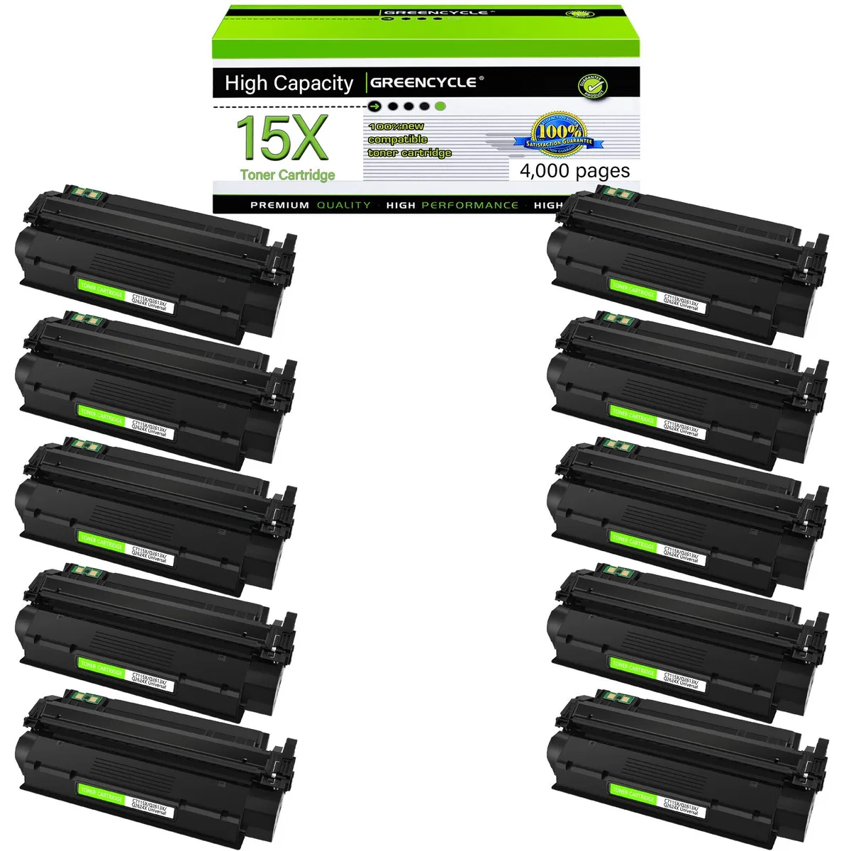 GREENCYCLE GREENCYCLE C7115X toner cartridge 10 pack black 4000 pages — product photo