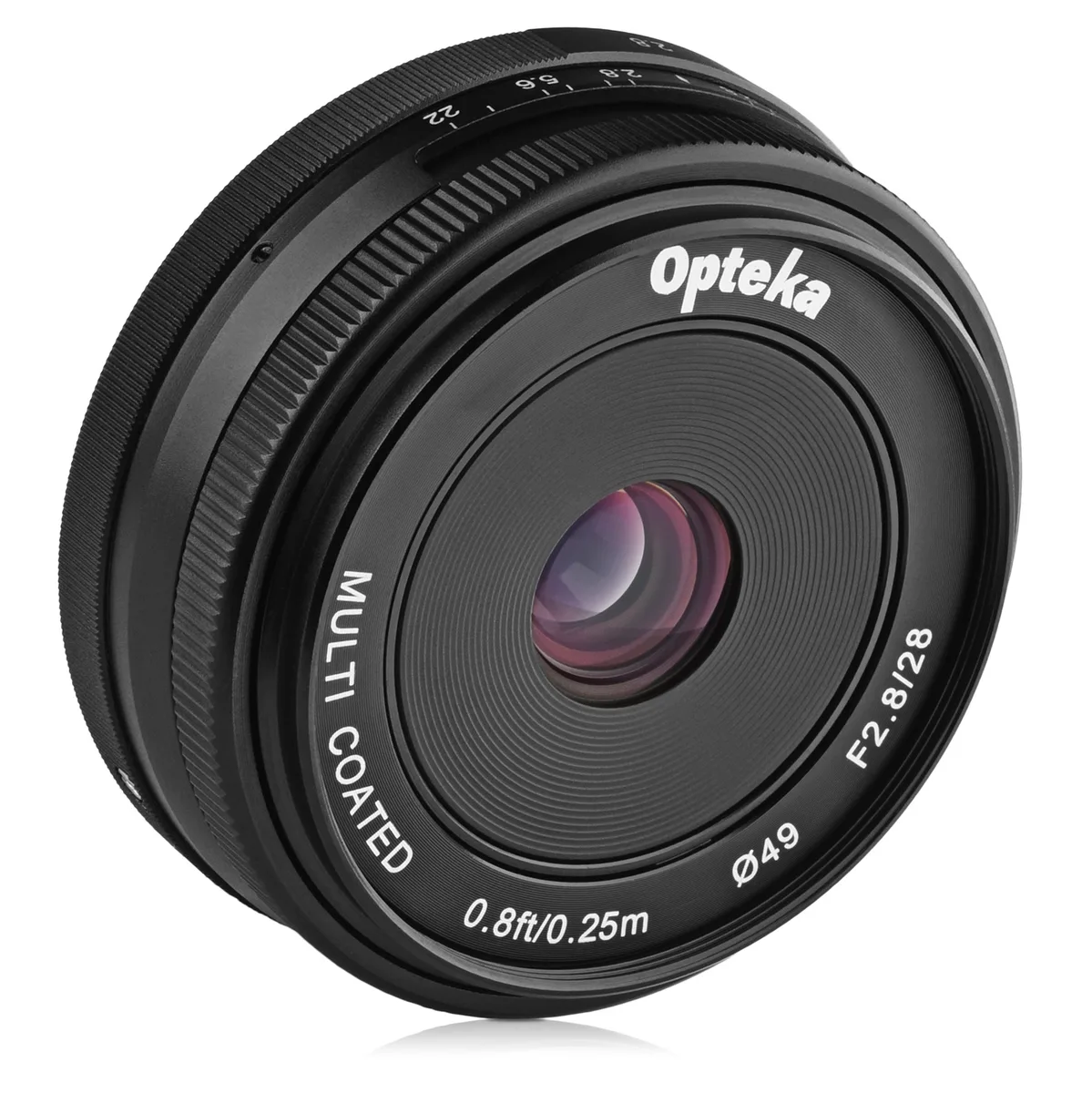 Opteka Opteka OPTM2828M43P 28mm f/2.8 Manual Focus Prime Lens Micro Four Thirds — product photo